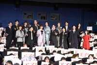 映画「PRINCE OF LEGEND」初日舞台挨拶の様子。