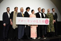 「ソローキンの見た桜」公開記念舞台挨拶の様子。