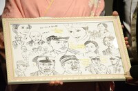 ロデオン・ガリュチェンコら来日キャストから阿部純子に贈られた色紙。