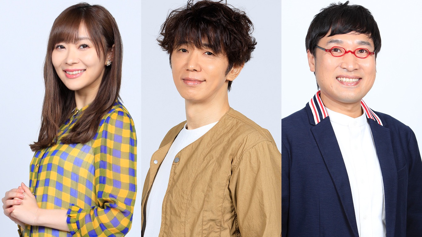 左から指原莉乃、ユースケ・サンタマリア、山里亮太。