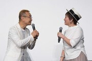 左から神谷明、伊倉一恵。