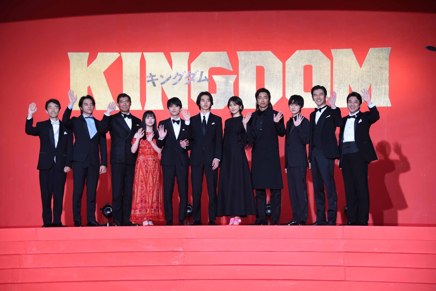 「キングダム」レッドカーペットイベントの様子。