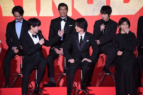 「キングダム」レッドカーペットイベントの様子。