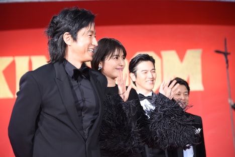 「キングダム」レッドカーペットイベントの様子。