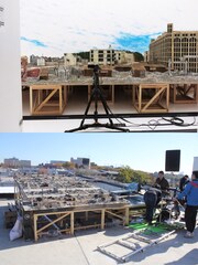 「麻雀放浪記2020」和田誠版に敬意を表し、“焼け野原”はミニチュアセットで撮影