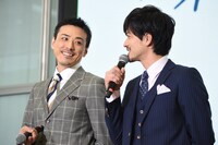 左から吉田宗洋、竹財輝之助。