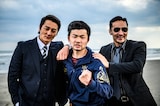 左から本宮泰風、小林勇貴、山口祥行。