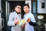 左から小沢仁志、小林勇貴。