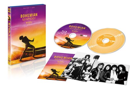 「ボヘミアン・ラプソディ」Blu-ray + DVDセットの展開図。