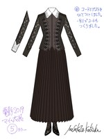 桂正和が描き下ろした神尾マイの衣装デザイン。 (c)桂正和／集英社