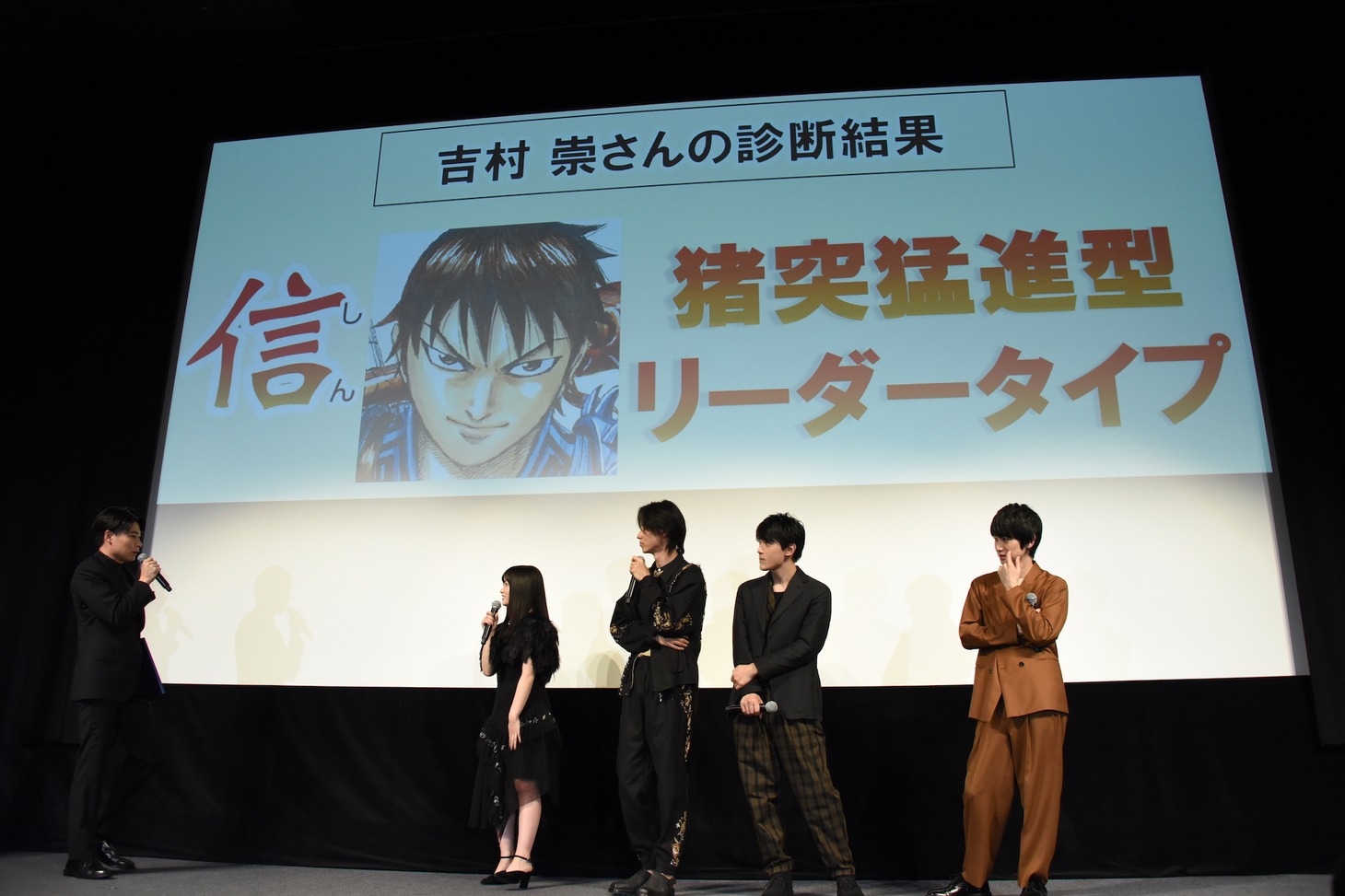 吉村崇の「キングダム」キャラクター診断の結果。