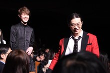 奥から宮沢氷魚、矢本悠馬。