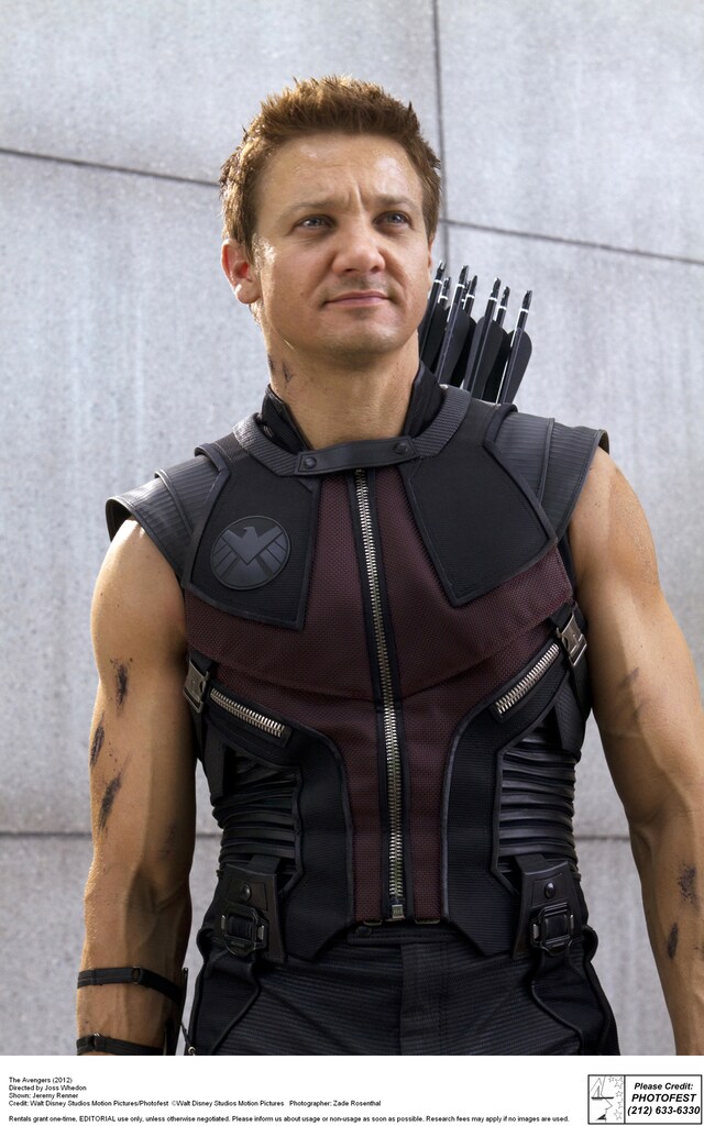 「アベンジャーズ」より、ジェレミー・レナー演じるホークアイ。（写真提供：Walt Disney Studios Motion Pictures Photographer: Zade Rosenthal / Photofest / ゼータ イメージ）
