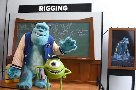 “リギング”コーナーのサリーとマイク。