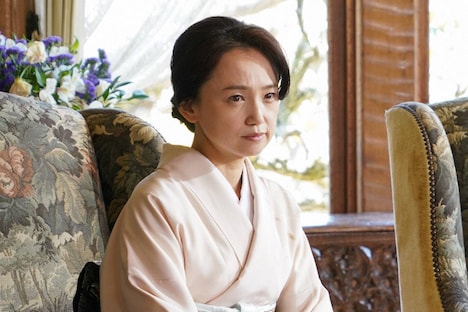 「プリンセス美智子さま物語 知られざる愛と苦悩の軌跡（仮題）」より、永作博美演じる浜村時子。
