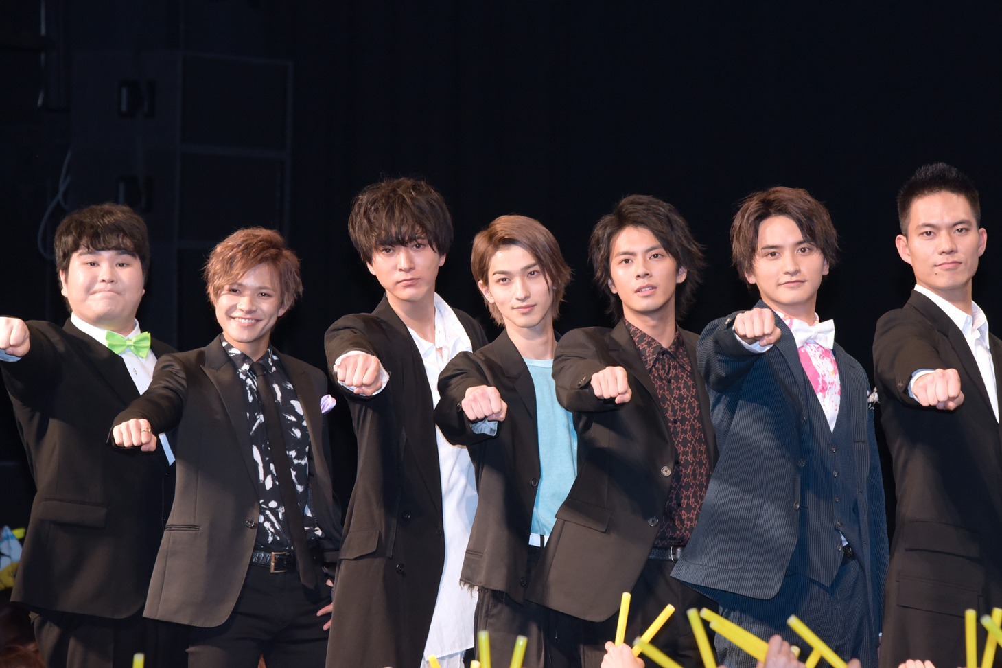 「チア男子!!」完成披露試写会の様子。