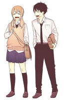 原作マンガ「博多弁の女の子はかわいいと思いませんか？」より、左から博多乃どん子、東京。(c)新島秋一(秋田書店)2016