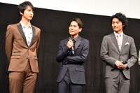 「轢き逃げ -最高の最悪な日-」完成披露試写会の様子。