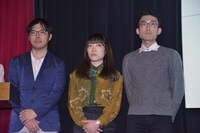 左から佐藤広大、Sarina Nihei、薄羽涼彌。