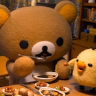 リラックマが食べまくる映像公開、特設ぬい撮りスポットありのイベントも決定