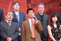 「空母いぶき」完成披露の様子。