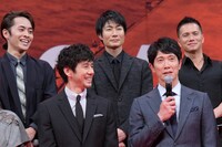 「空母いぶき」完成披露の様子。