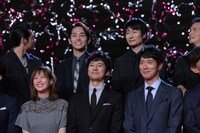 「空母いぶき」完成披露の様子。