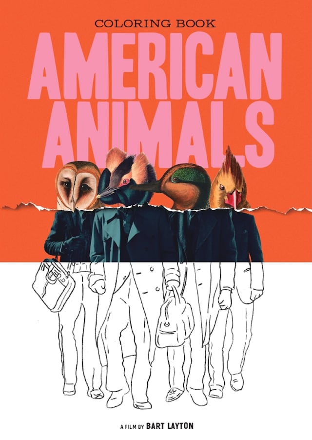 「アメリカン・アニマルズ」塗り絵の一例