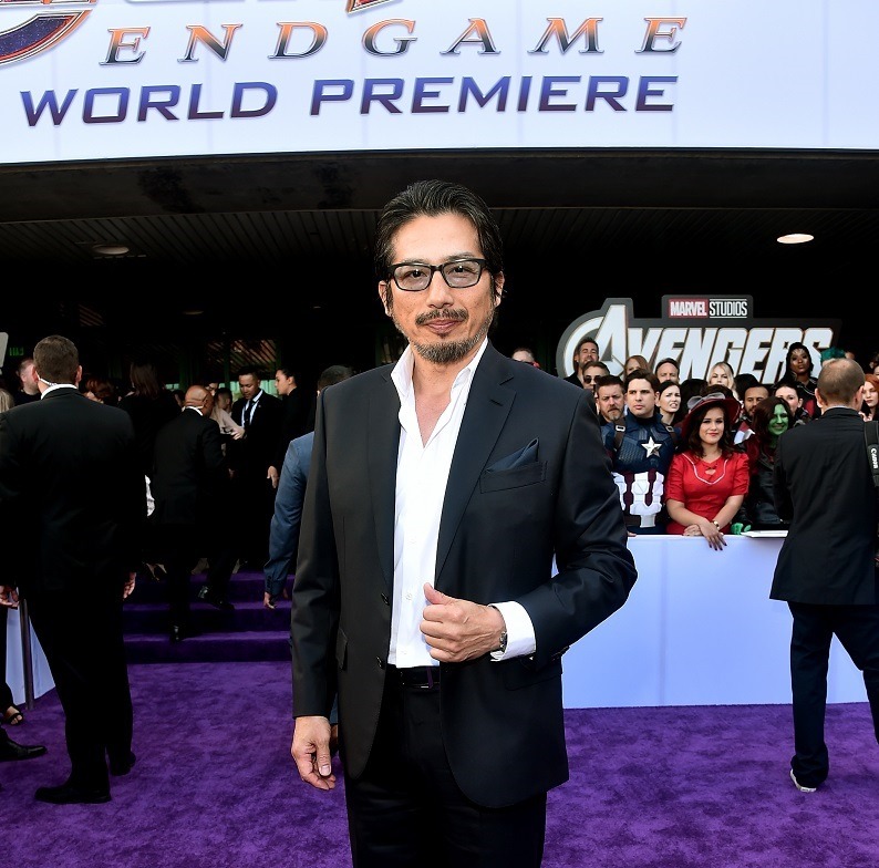 「アベンジャーズ／エンドゲーム」ワールドプレミアに参加した真田広之。