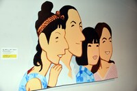 「『海街diary』」の大型パネル。