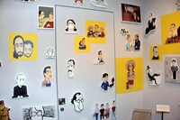 「キネマ旬報創刊100年記念 映画イラストレーター 宮崎祐治の仕事」の様子。