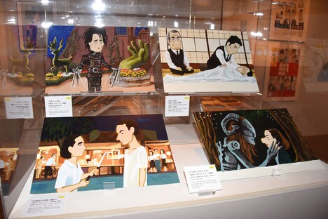 「キネマ旬報創刊100年記念 映画イラストレーター 宮崎祐治の仕事」の様子。