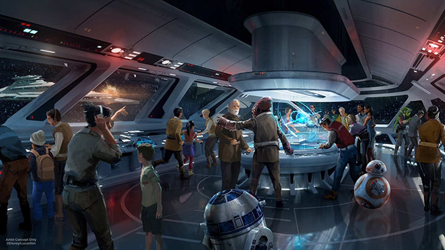 「スター・ウォーズ」のテーマホテルのイメージ。 ARTIST CONCEPT ONLY (c)Disney/Lucasfilm