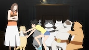 「バースデー・ワンダーランド」より、猫の番所のシーン。