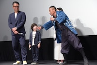 「太陽の家」キャスト発表記者会見の様子。