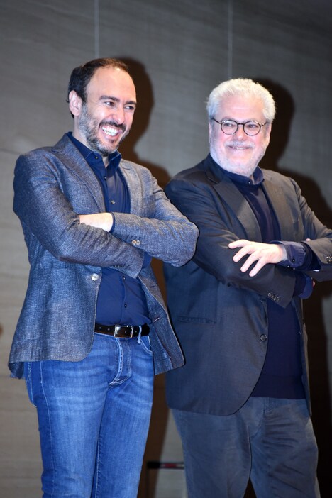 左からアレッサンドロ・アロナディーオ、ロベルト・アンドー。