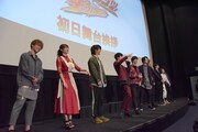 「ルパンレンジャーVSパトレンジャーVSキュウレンジャー」初日舞台挨拶の様子。