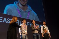 イタリア現地時間4月27日に行われた「メランコリック」舞台挨拶の様子。 FEFF21 (c)P. Jacob