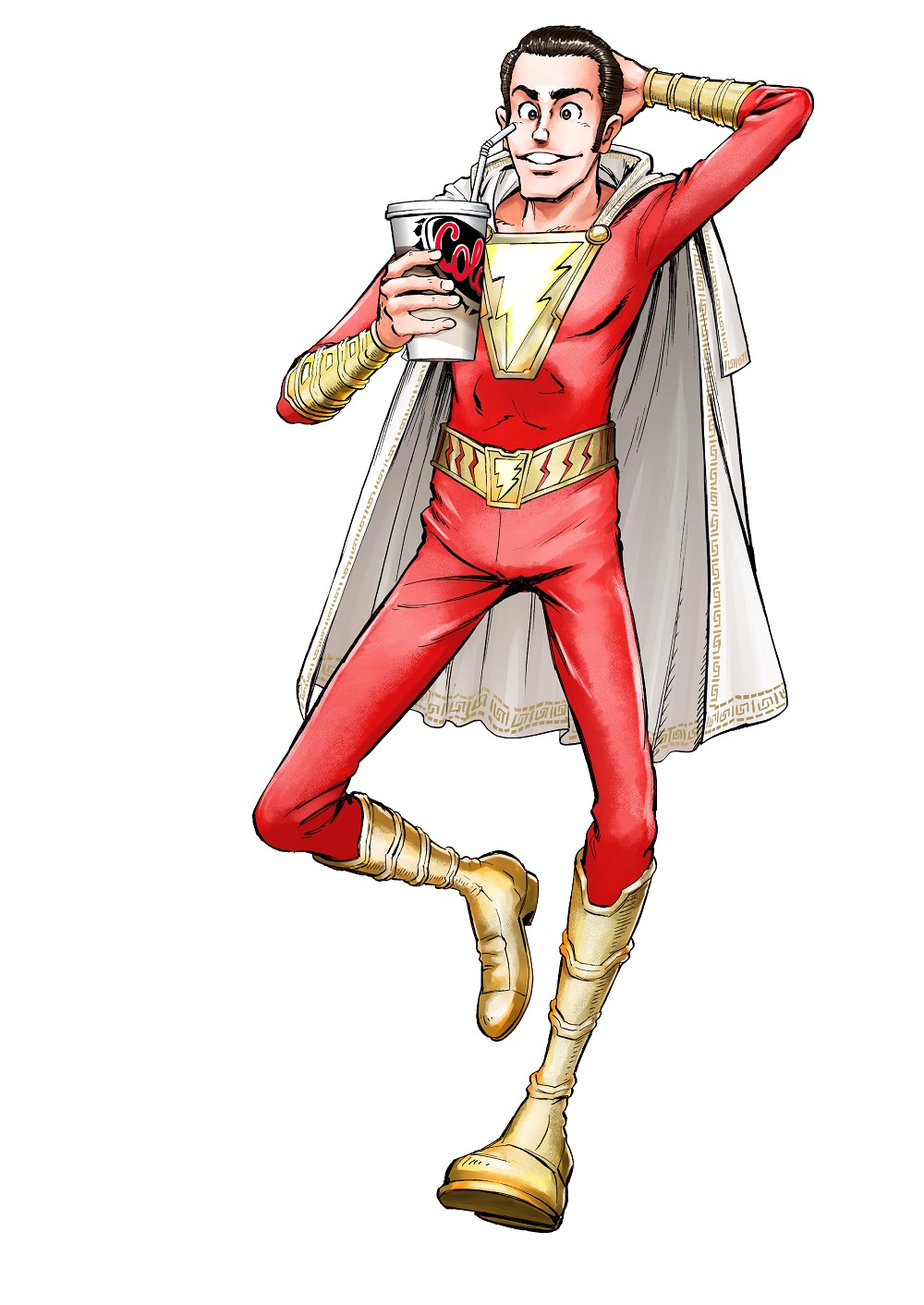 モンキー・パンチがプロデュースした「シャザム!」のイラスト。(c)モンキー・パンチ／エム・ピー・ワークス
