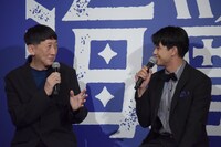 「海獣の子供」完成報告会見の様子。