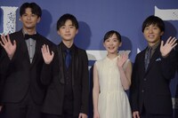 「海獣の子供」完成報告会見の様子。