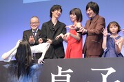 「貞子」完成披露試写会の様子。