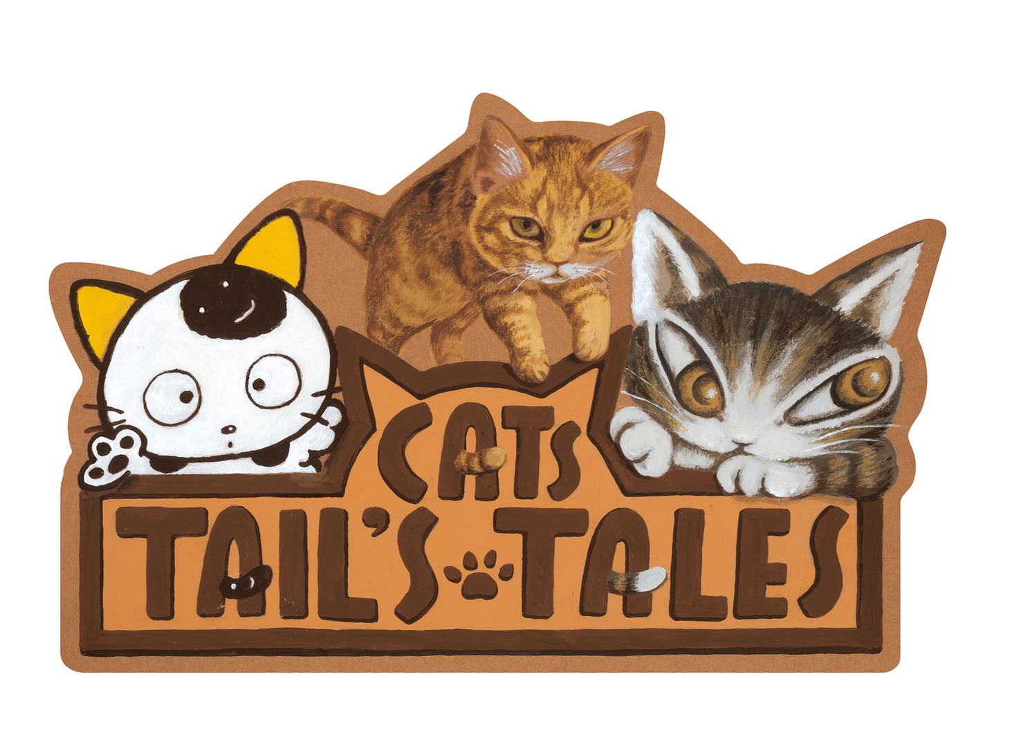 「ダヤンとタマと飛び猫と ～3つの猫の物語～」メインロゴ