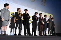 「チア男子!!」初日舞台挨拶の様子。