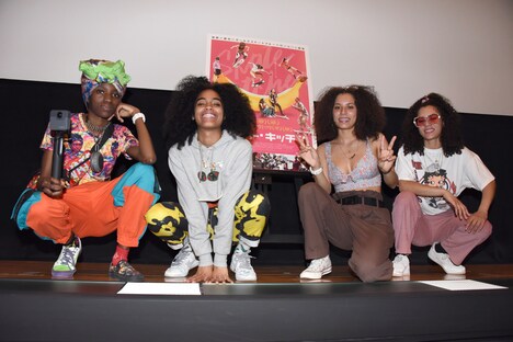 「スケート・キッチン」初日舞台挨拶の様子。