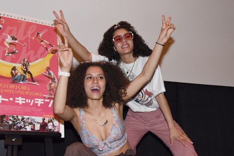 「スケート・キッチン」初日舞台挨拶の様子。