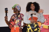 「スケート・キッチン」初日舞台挨拶の様子。