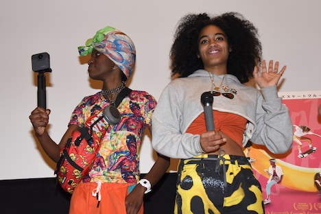 「スケート・キッチン」初日舞台挨拶の様子。