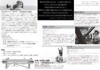 「追悼、ジョスリーン・サアブ」チラシビジュアルの裏面。