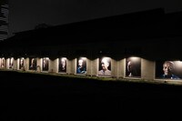 ツァイ・ミンリャンの展示会の様子。